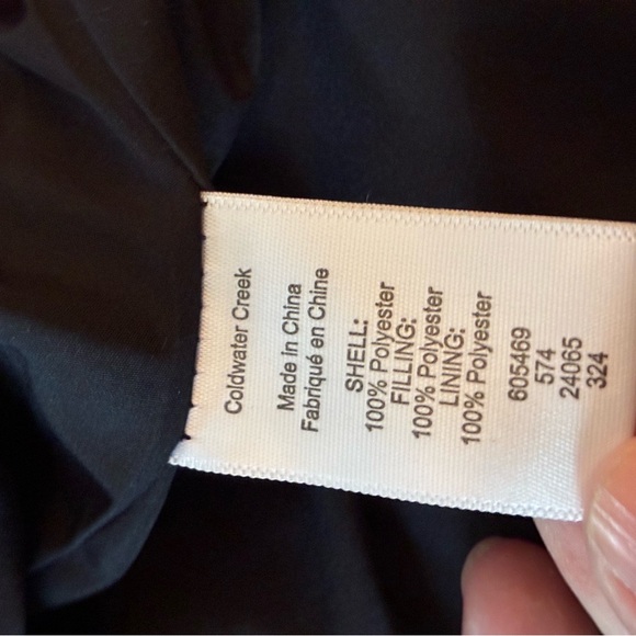 Coldwater Creek Black Quilted Outerwear Vest - Picture 3 of 9